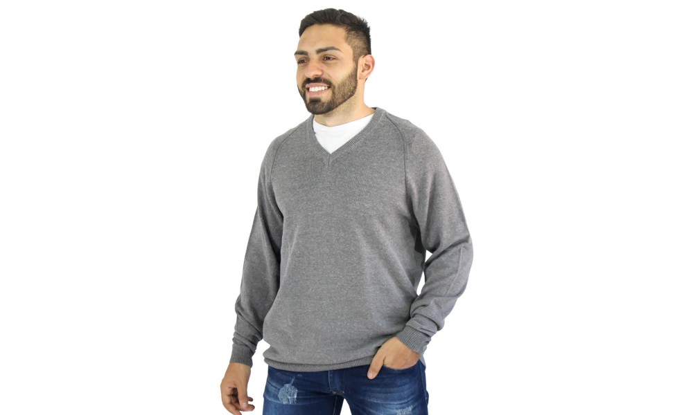Suéter Masculino Cinza - G