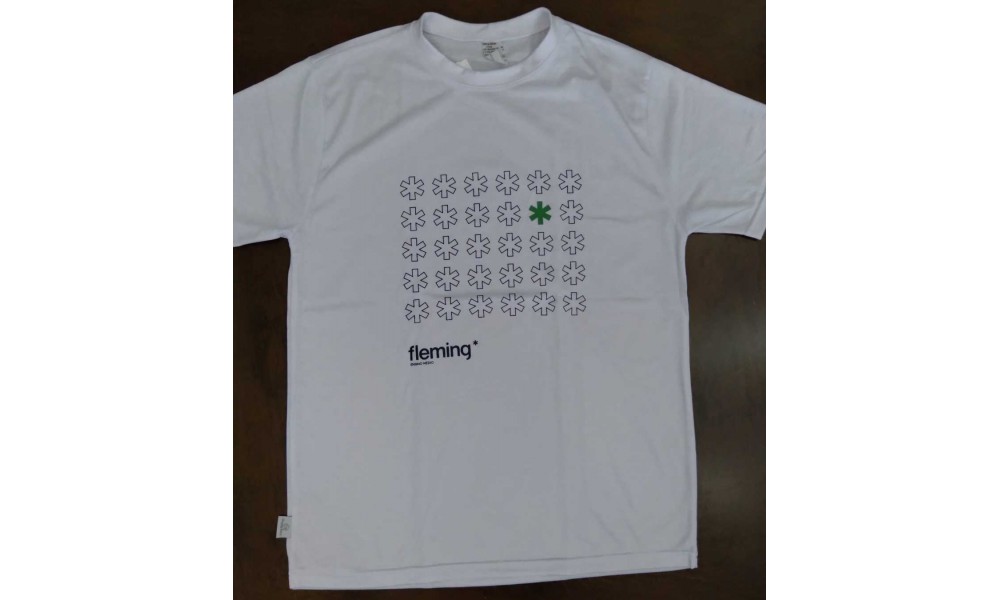 Camiseta Branca Manga Curta Fleming TAM - M